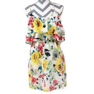 P • Luca Milano Flounce Floral Mini Dress - Size L